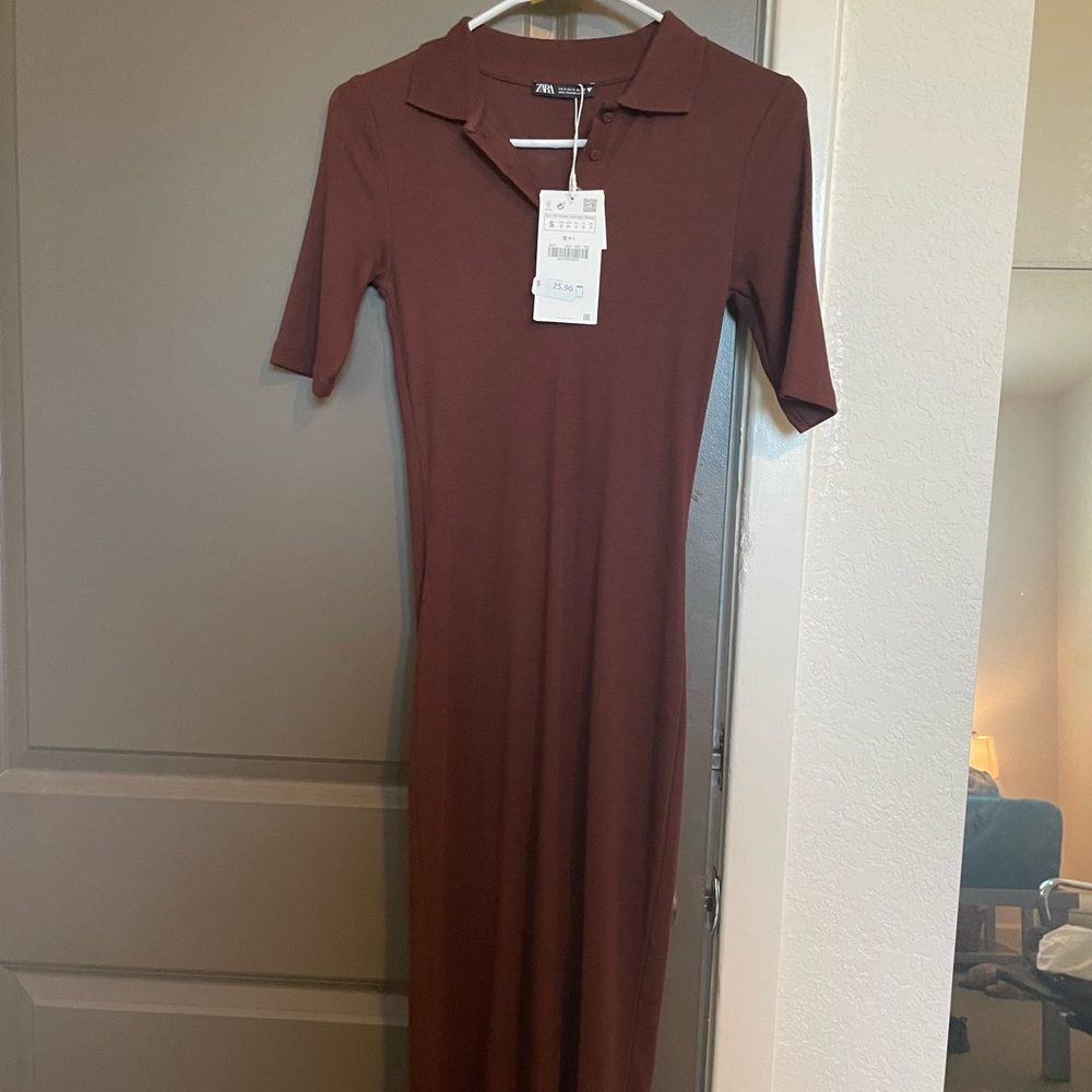 Brown Zara Dress NWT